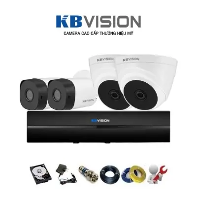 Trọn Bộ 4 Camera KBVISION Giá rẻ
